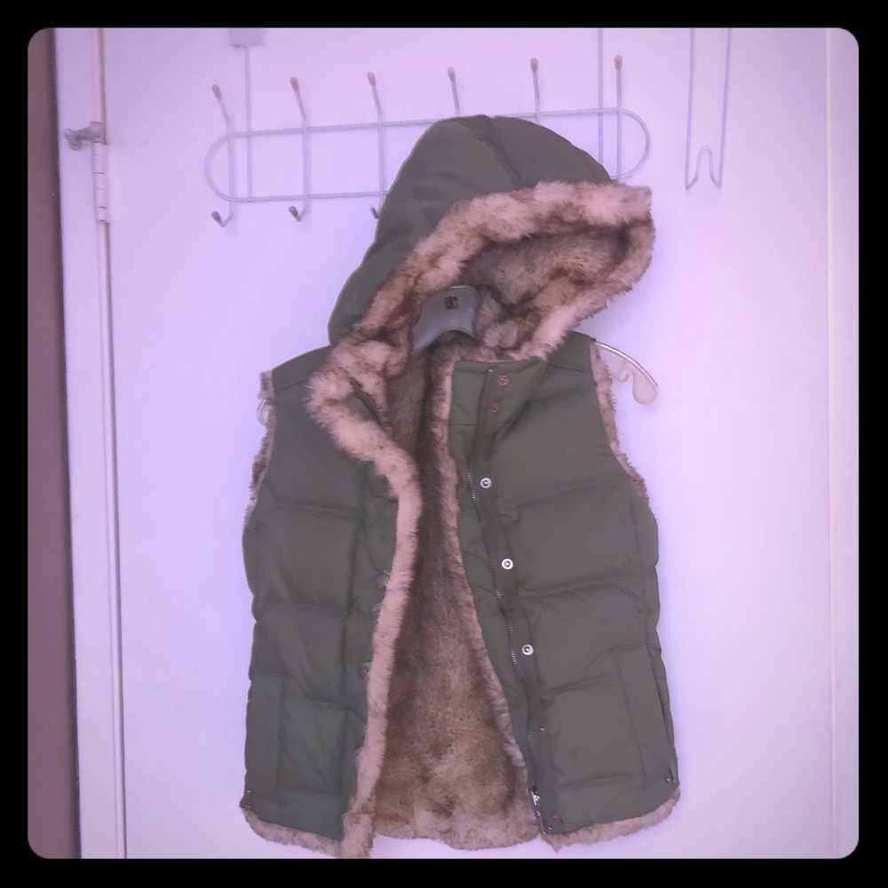 Juicy Couture Reversible Faux Fur/Nylon Vest